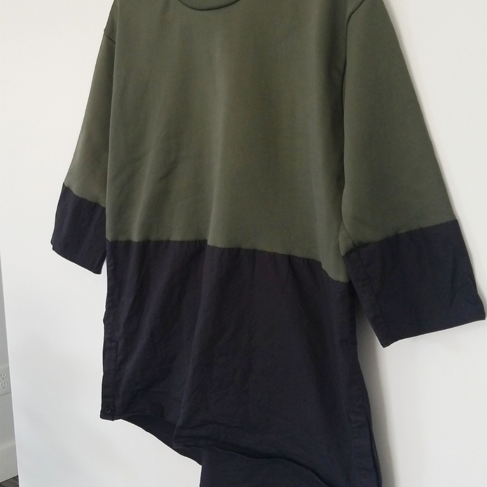 DKNY Blouse small Army Green and black - Picture 2 of 5